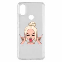 Чехол из раздела ROCK Punk Girl для Xiaomi Mi A2 - FATLINE Чехол из раздела ROCK Punk Girl для Xiaomi Mi A2