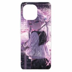 Чехол из раздела Аниме Anime girl and sakura для Xiaomi Mi11 - FATLINE Чехол из раздела Аниме Anime girl and sakura для Xiaomi Mi11
