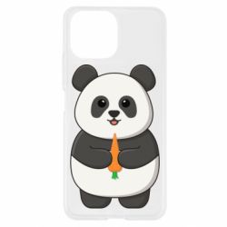Чехол из раздела Панда Милая панда с морковкой для Xiaomi Mi11 Lite - FATLINE Чехол из раздела Панда Милая панда с морковкой для Xiaomi Mi11 Lite