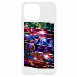 Чехол из раздела Мстители Super power avengers для Xiaomi Mi11 Lite - FATLINE Чехол из раздела Мстители Super power avengers для Xiaomi Mi11 Lite