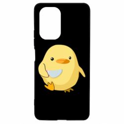 Чехол из раздела Птицы Цыпленок с ножом мем для Xiaomi Poco F3/K40 - FATLINE Чехол из раздела Птицы Цыпленок с ножом мем для Xiaomi Poco F3/K40