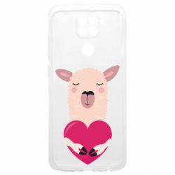 Чехол из раздела Лама Lama with heart для Xiaomi Poco M3 - FATLINE Чехол из раздела Лама Lama with heart для Xiaomi Poco M3