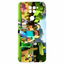 Чохол з розділу Minecraft Minecraft для Xiaomi Poco M3 - FATLINE Чохол з розділу Minecraft Minecraft для Xiaomi Poco M3