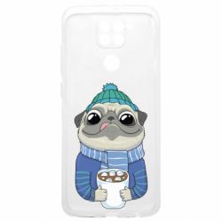 Чехол из раздела Собака Мопс любит кофе для Xiaomi Poco M3 - FATLINE Чехол из раздела Собака Мопс любит кофе для Xiaomi Poco M3