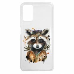 Чохол з розділу Живопис Raccoon watercolor для Xiaomi Poco M3 - FATLINE Чохол з розділу Живопис Raccoon watercolor для Xiaomi Poco M3