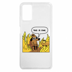 Чохол з розділу Меми This is fine для Xiaomi Poco M3 - FATLINE Чохол з розділу Меми This is fine для Xiaomi Poco M3