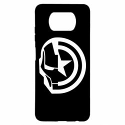 Чехол из раздела Мстители Iron Man and Captain America для Xiaomi Poco X3 - FATLINE Чехол из раздела Мстители Iron Man and Captain America для Xiaomi Poco X3