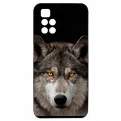 Чехол из раздела Волк Wolf with yellow eyes для Xiaomi Redmi 10 - FATLINE Чехол из раздела Волк Wolf with yellow eyes для Xiaomi Redmi 10