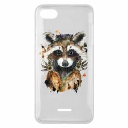 Чохол з розділу Єнот Raccoon watercolor для Xiaomi Redmi 6A - FATLINE Чохол з розділу Єнот Raccoon watercolor для Xiaomi Redmi 6A