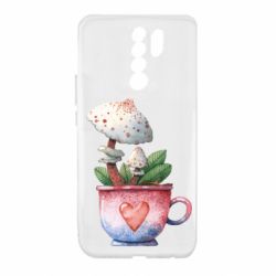 Чехол из раздела Abstract world Гриб в горшке для Xiaomi Redmi 9 - FATLINE Чехол из раздела Abstract world Гриб в горшке для Xiaomi Redmi 9