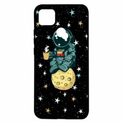 Чохол з розділу Любителям кави Astronaut and coffee для Xiaomi Redmi 9c - FATLINE Чохол з розділу Любителям кави Astronaut and coffee для Xiaomi Redmi 9c