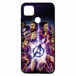 Чехол из раздела Мстители Avengers heroes and logo endgame для Xiaomi Redmi 9c - FATLINE Чехол из раздела Мстители Avengers heroes and logo endgame для Xiaomi Redmi 9c