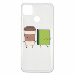 Чохол з розділу Любителям кави Book & Coffee для Xiaomi Redmi 9c - FATLINE Чохол з розділу Любителям кави Book & Coffee для Xiaomi Redmi 9c