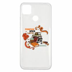 Чохол з розділу Любителям кави Pumpkin Spice Latte & Books для Xiaomi Redmi 9c - FATLINE Чохол з розділу Любителям кави Pumpkin Spice Latte & Books для Xiaomi Redmi 9c