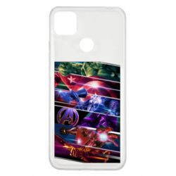 Чехол из раздела Мстители Super power avengers для Xiaomi Redmi 9c - FATLINE Чехол из раздела Мстители Super power avengers для Xiaomi Redmi 9c