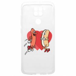Чехол из раздела Фастфуд Hot dog love для Xiaomi Redmi 9T - FATLINE Чехол из раздела Фастфуд Hot dog love для Xiaomi Redmi 9T