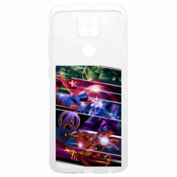 Чехол из раздела Мстители Super power avengers для Xiaomi Redmi 9T - FATLINE Чехол из раздела Мстители Super power avengers для Xiaomi Redmi 9T