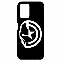 Чехол из раздела Мстители Iron Man and Captain America для Xiaomi Redmi Note 10 4G/10s - FATLINE Чехол из раздела Мстители Iron Man and Captain America для Xiaomi Redmi Note 10 4G/10s