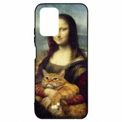 Чохол з розділу Живопис Mona Lisa and the cat для Xiaomi Redmi Note 10 4G/10s - FATLINE Чохол з розділу Живопис Mona Lisa and the cat для Xiaomi Redmi Note 10 4G/10s