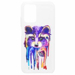 Чохол з розділу Живопис Multicolored watercolor raccoon для Xiaomi Redmi Note 10 4G/10s - FATLINE Чохол з розділу Живопис Multicolored watercolor raccoon для Xiaomi Redmi Note 10 4G/10s