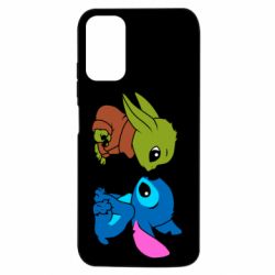 Чохол з розділу Ліло та Стіч Baby Yoda And Stitch для Xiaomi Redmi Note 10 5G - FATLINE Чохол з розділу Ліло та Стіч Baby Yoda And Stitch для Xiaomi Redmi Note 10 5G