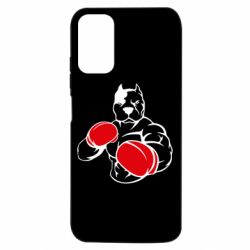 Чохол з розділу Бокс/Кікбоксинг Pitbull Boxing Logo для Xiaomi Redmi Note 10 5G - FATLINE Чохол з розділу Бокс/Кікбоксинг Pitbull Boxing Logo для Xiaomi Redmi Note 10 5G