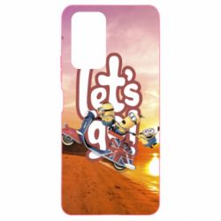 Чохол з розділу Міньйони LET'S GO MINIONS для Xiaomi Redmi Note 10 Pro - FATLINE Чохол з розділу Міньйони LET'S GO MINIONS для Xiaomi Redmi Note 10 Pro
