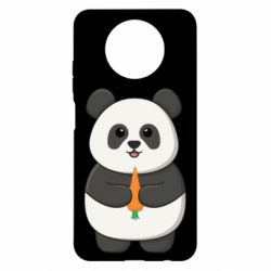 Чохол з розділу Панда Мила панда з морквинкою для Xiaomi Redmi Note 9 5G/Redmi Note 9T - FATLINE Чохол з розділу Панда Мила панда з морквинкою для Xiaomi Redmi Note 9 5G/Redmi Note 9T