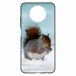 Чохол з розділу Зима Squirrel with nut для Xiaomi Redmi Note 9 5G/Redmi Note 9T - FATLINE Чохол з розділу Зима Squirrel with nut для Xiaomi Redmi Note 9 5G/Redmi Note 9T