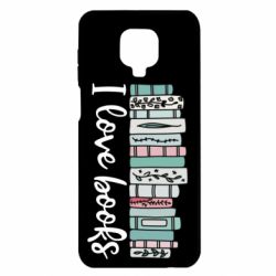 Чохол з розділу Любителям книги I love books для Xiaomi Redmi Note 9S/9Pro/9Pro Max - FATLINE Чохол з розділу Любителям книги I love books для Xiaomi Redmi Note 9S/9Pro/9Pro Max