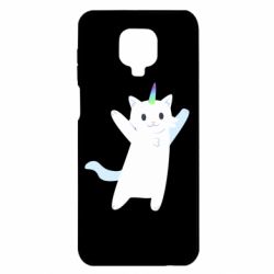 Чохол з розділу Єдинороги White cheerful cat для Xiaomi Redmi Note 9S/9Pro/9Pro Max - FATLINE Чохол з розділу Єдинороги White cheerful cat для Xiaomi Redmi Note 9S/9Pro/9Pro Max