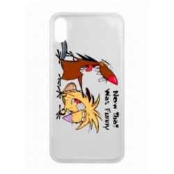 Чехол прозрачный для iPhone Xs Max Бобры смеются  - FATLINE