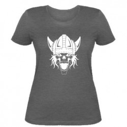 Жіноча футболка Череп з рогами - FATLINE Жіноча футболка Череп з рогами