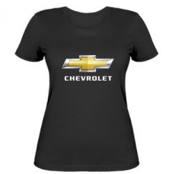 Жіноча футболка Chevrolet Logo - FATLINE Жіноча футболка Chevrolet Logo