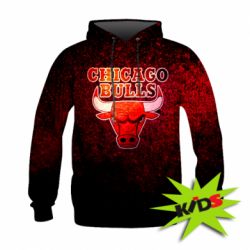 Детская 3D худи Chicago Bulls - FATLINE Детская 3D худи Chicago Bulls
