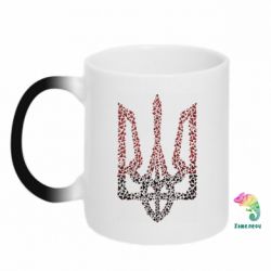 Кружка-хамелеон Coat of arms of Ukraine in pieces - FATLINE Кружка-хамелеон Coat of arms of Ukraine in pieces