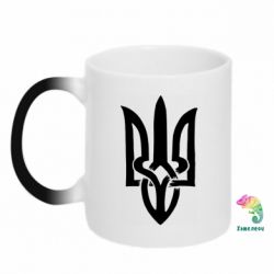 Кружка-хамелеон Coat of arms of Ukraine torn inside - FATLINE Кружка-хамелеон Coat of arms of Ukraine torn inside