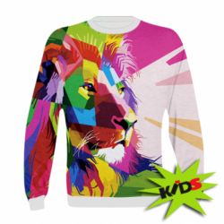 Дитячий 3D світшот Color lion - FATLINE Дитячий 3D світшот Color lion