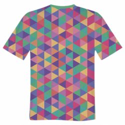Мужская 3D футболка Color triangle