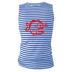 Майка-тельняшка Crazy fish - FATLINE Майка-тельняшка Crazy fish