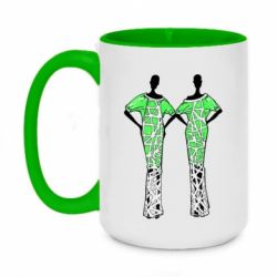 Кружки двухцветные 420ml