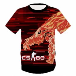 Детская 3D футболка CS GO Howl  glitch - FATLINE Детская 3D футболка CS GO Howl  glitch