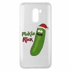 Чохол з розділу Рік і Морті Cucumber Rick in a Christmas hat для Xiaomi Pocophone F1 - FATLINE Чохол з розділу Рік і Морті Cucumber Rick in a Christmas hat для Xiaomi Pocophone F1
