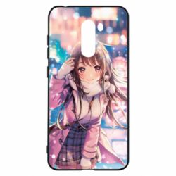 Чохол з розділу Аніме Cute anime girl and winter для Xiaomi Pocophone F1