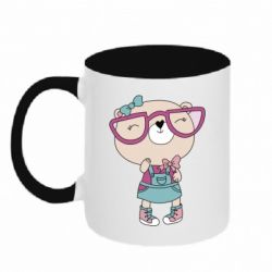 Кружка двухцветная 320ml Cute bear - FATLINE Кружка двухцветная 320ml Cute bear