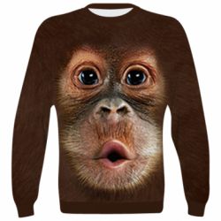 3D свитшот Cute monkey face