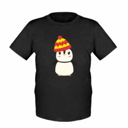 Детская футболка Cute penguin in a hat - FATLINE Детская футболка Cute penguin in a hat