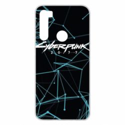 Чехол из раздела Cyberpunk 2077 Cyberpunk 2077 blue abstract lines для Xiaomi Redmi Note 8 - FATLINE Чехол из раздела Cyberpunk 2077 Cyberpunk 2077 blue abstract lines для Xiaomi Redmi Note 8