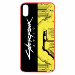 Чехол из раздела Авторские принты Cyberpunk black and yellow для Apple iPhone X/Xs - FATLINE Чехол из раздела Авторские принты Cyberpunk black and yellow для Apple iPhone X/Xs