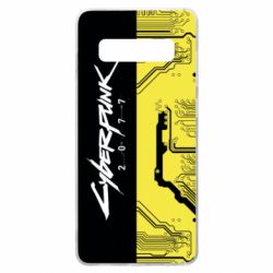 Чехол из раздела Авторские принты Cyberpunk black and yellow для Samsung S10+ - FATLINE Чехол из раздела Авторские принты Cyberpunk black and yellow для Samsung S10+